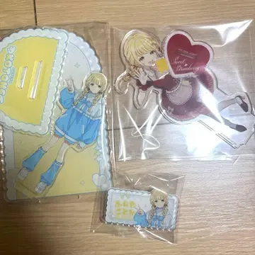 후지타 코토네 아크릴 스탠드, 배지 세트