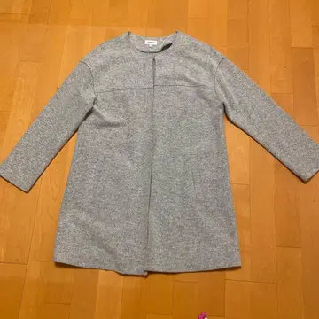 ensuite 화이트 블랙 믹스 롱 코트 사이즈 2