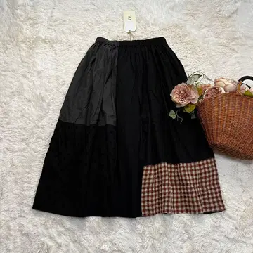 미사용 디와이 dgy 패치워크 스커트 M