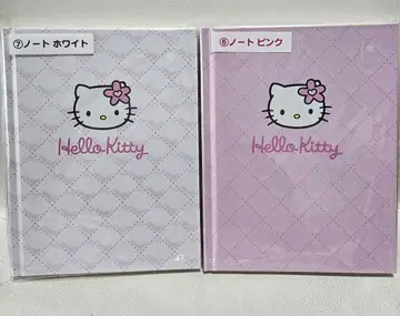 산리오 헬로키티 노트 화이트 핑크 세트