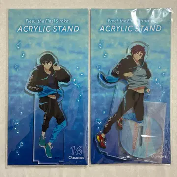 극장판 Free! 아크릴 스탠드 & 캔뱃지 이쿠야 & 린
