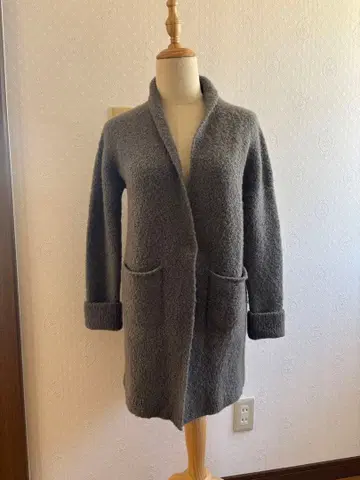 FABIANA FILIPPI 그레이 긴팔 가디건 포켓 부착