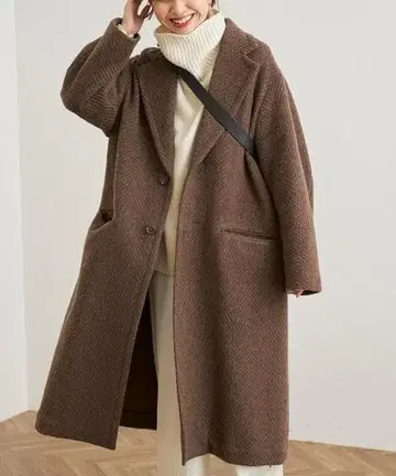 쿠튀르 드 아담 헤링본 체스터 코트 프레임워크