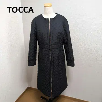 TOCCA 퀼팅 롱 코트 블랙 새상품급 경량