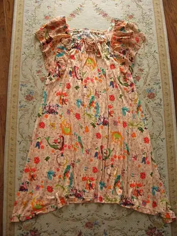 츠모리치사토 실크 혼방 인어 꽃무늬 원피스 TSUMORI CHISATO