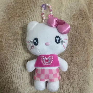 USJ 헬로키티 봉제 인형 키체인