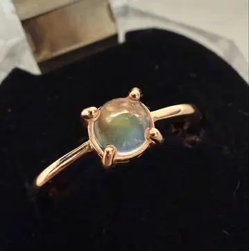 레인보우 문스톤 반지