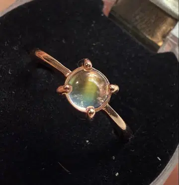 레인보우 문스톤 반지