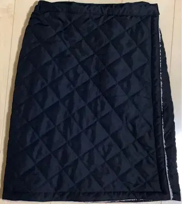 퀼트 보아 안감 랩스커트 M~L 3WAY 랩스커트 블랙 보통 기장