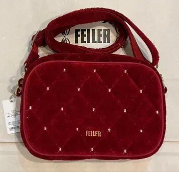 새상품 미사용 페이 숄더백 다크 레드