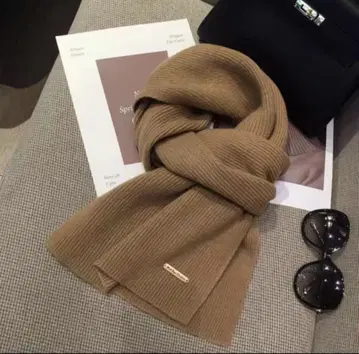 리브 베이지 머플러 프리 사이즈