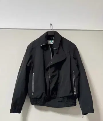 dries van noten 블랙 나일론 자켓