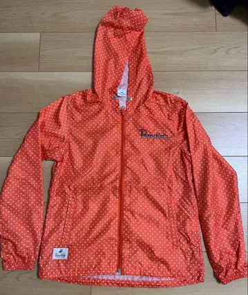 Paradiso 오렌지 물방울 패턴 윈드브레이커 M