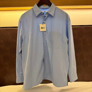 UNIQLO C 브로드 오버사이즈 셔츠 61 BLUE M