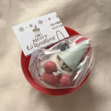 디즈니 크리스마스 리루린린 캡슐 토이 2025 스카이블루 모자