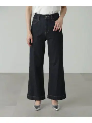 FREE'S MART 베이직 와이드 데님 팬츠 인디고