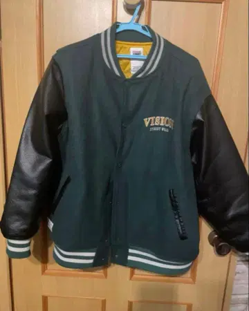 VISION 봄버 자켓 그린/블랙