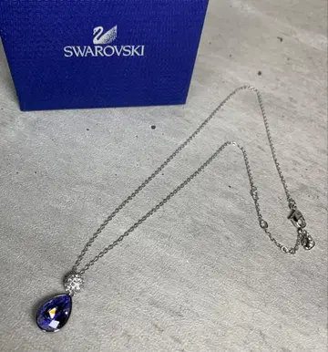 스와로브스키 Swarovski 목걸이 블루 크리스탈