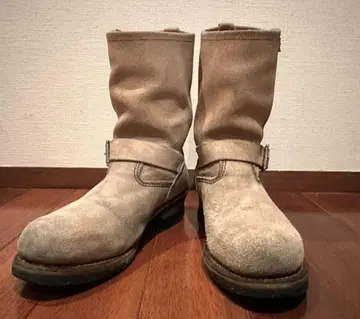 RED WING 8268 엔지니어 부츠 스웨이드 베이지