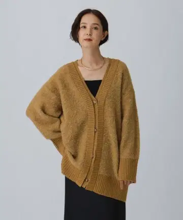 5 게이지 더블 칼라 튜닉 가디건 LEPSIM