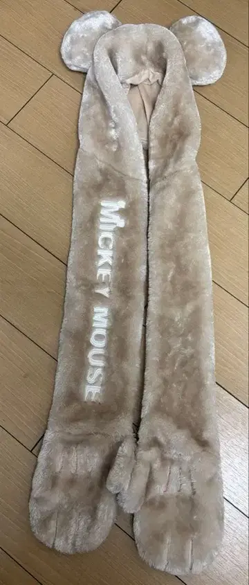 미키마우스 귀달린 플리스 캡