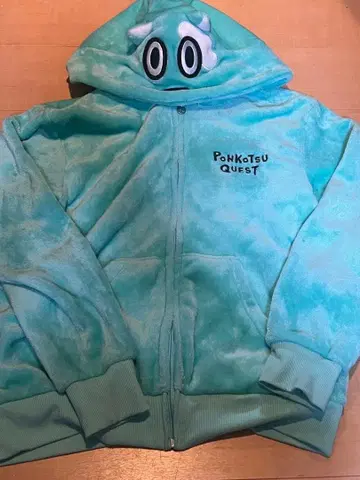 폰코츠 퀘스트 후드 부착 후드티 L 스카이블루