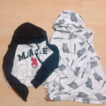 [레어] 마이멜로디 후드티 세트 M~L
