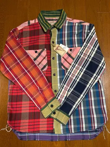 HOUSTON 체크 셔츠 X-LARGE 멀티 컬러