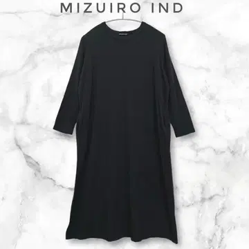 미즈이로 인드 울 100% 원피스 블랙