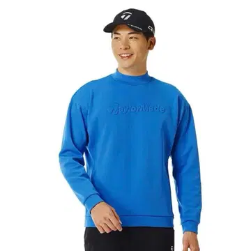 [ 새상품 ] 가을/겨울 신상 테일러메이드 맨투맨 모크넥 블루 UN976