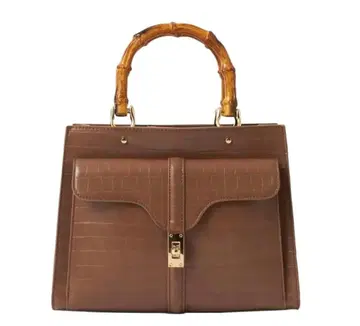 브라운 가죽풍 숄더백