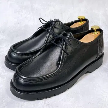 미사용급 [ 클레망 ] 패드롤(40) 티롤리안 슈즈 천연 가죽 통굽 블랙