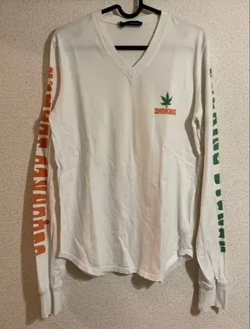 DSQUARED2 디스퀘어드 롱T셔츠 V넥 데미지 가공