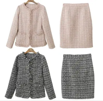 트위드 스커트 수트 블랙 세레모니 한국