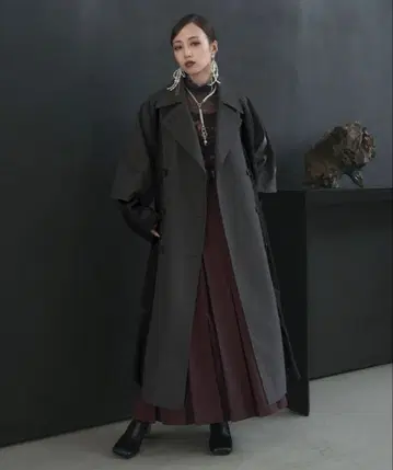 새상품 메쉬 레이어 트렌치코트(HARE)