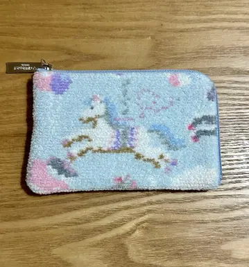 FEILER 러브러리 모쿠바 L자 파우치 페일 블루