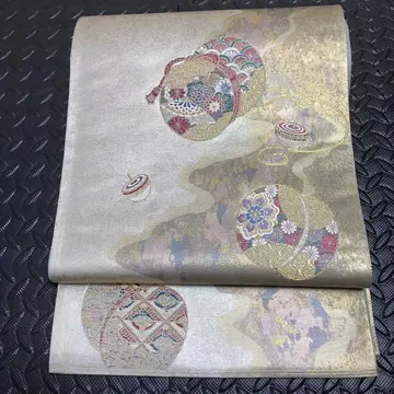 고급 순수 실크 후쿠로 오비 기모노 포멀 예복 11-3