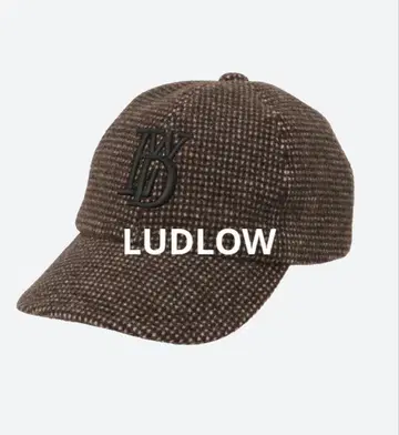 LUDLOW 라드 로 브라운 계열 체크 캡