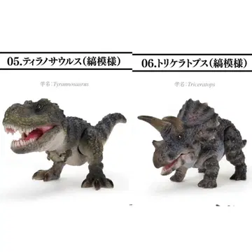 생물대도감 쁘띠 공룡 03 티라노사우루스와 트리케라톱스 세트