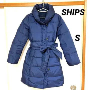 SHIPS 네이비 다운 자켓 벨트 포함