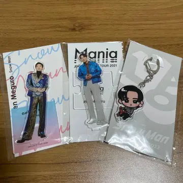 Snow Man 메구로 렌 아크릴 스탠드, 스노 키링 세트