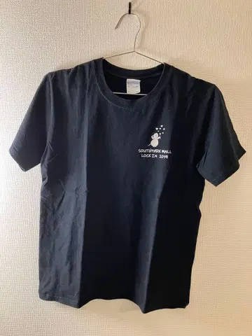 PORT & COMPANY 블랙 T셔츠 짧은 기장