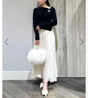 새상품 셀포드 아지메넥 니트 도킹 원피스 CELFORD