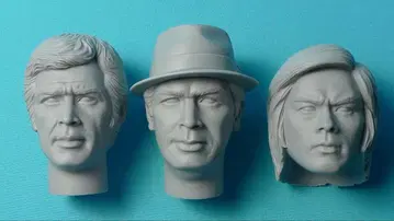 1/6 커스텀 헤드 검토: G 멤버 3개 세트