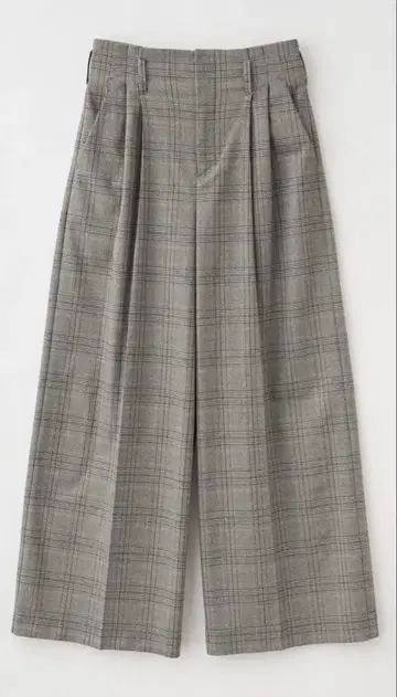 [ 택 포함 미사용 새상품 ] 루니 LOUNIE 체크 무늬 턱 팬츠