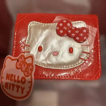 헬로키티 빨간색 에나멜 지갑
