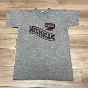 [ 새상품급/미국제 ] 80s 챔피온 멜란지 염색 미시건 L 빈티지