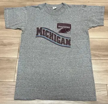 [ 새상품급/미국제 ] 80s 챔피온 멜란지 염색 미시건 L 빈티지