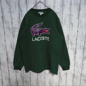 [ LACOSTE ] BEAMS 별주 롱 T셔츠 그린
