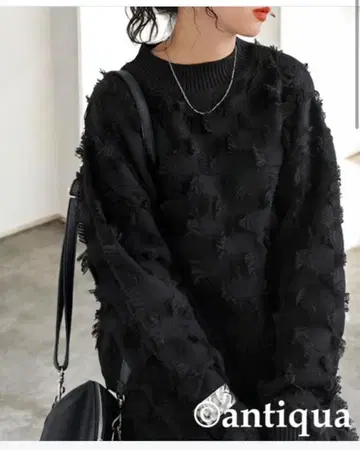 안티카 프린지 체크 상의